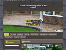 Tablet Screenshot of cobblestone-paving.com